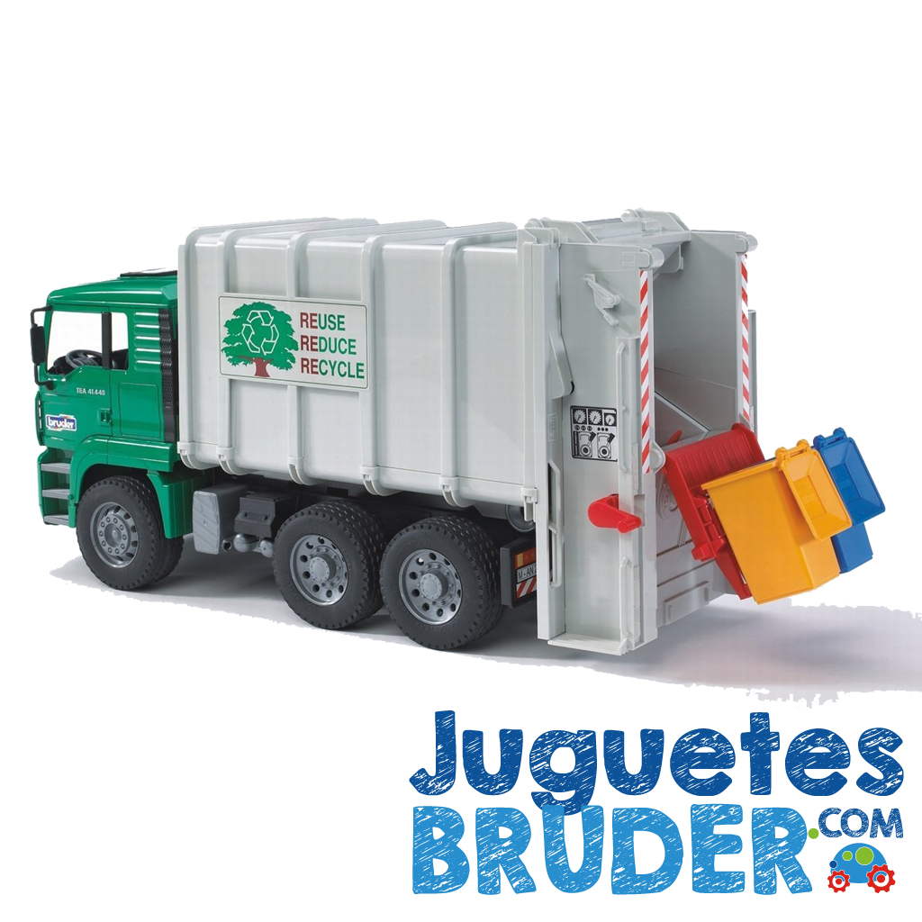 Islas del pacifico vitalidad pañuelo de papel CAMIÓN MAN DE RECOGIDA DE BASURA - REF. 2764 | JUGUETES BRUDER By RURALTOYS  · TIENDA EXCLUSIVA