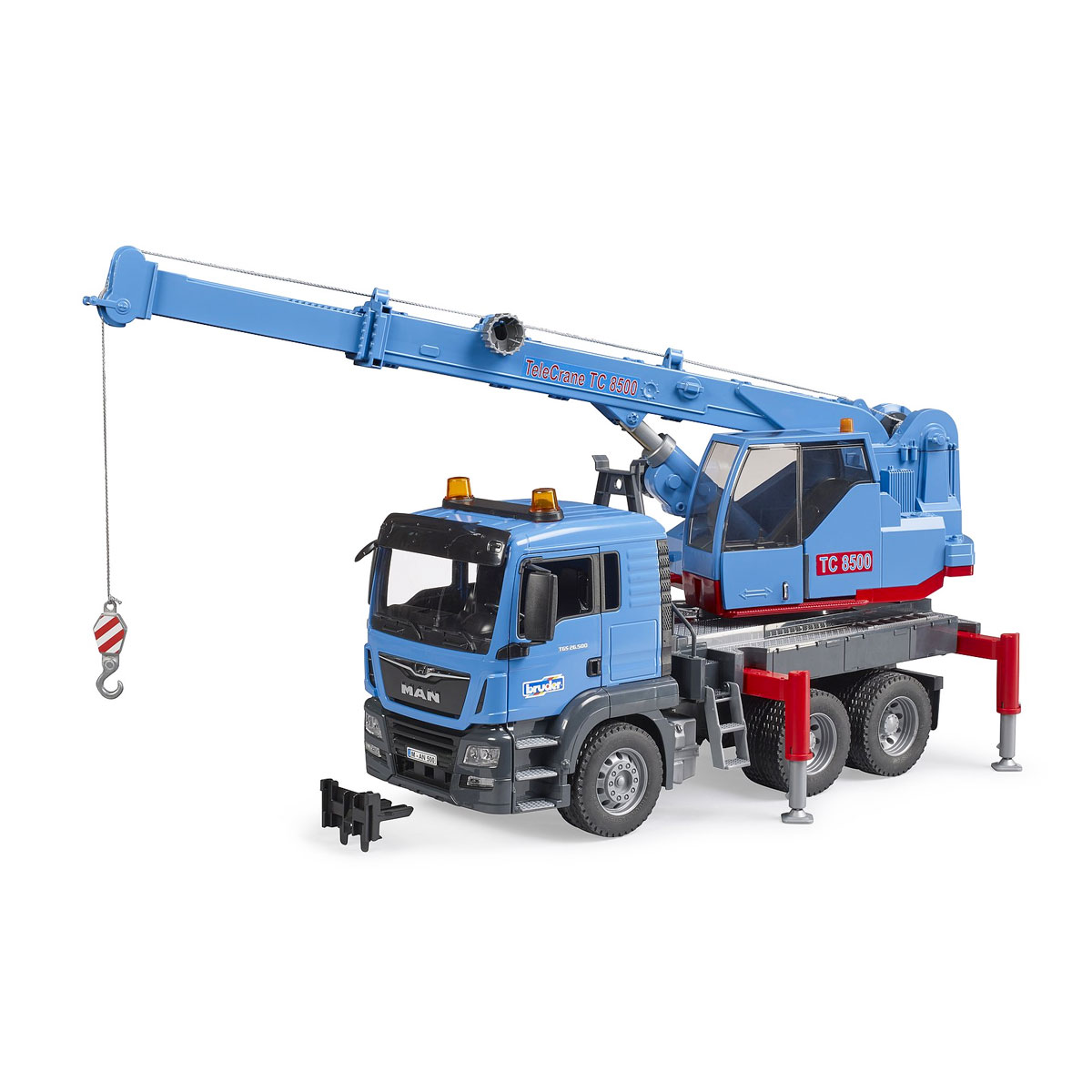 Bruder 02509 - camion de service avec grue et gyrophare | Boutique de  jouets Lydie